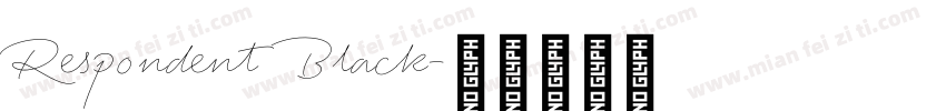 Respondent Black字体转换